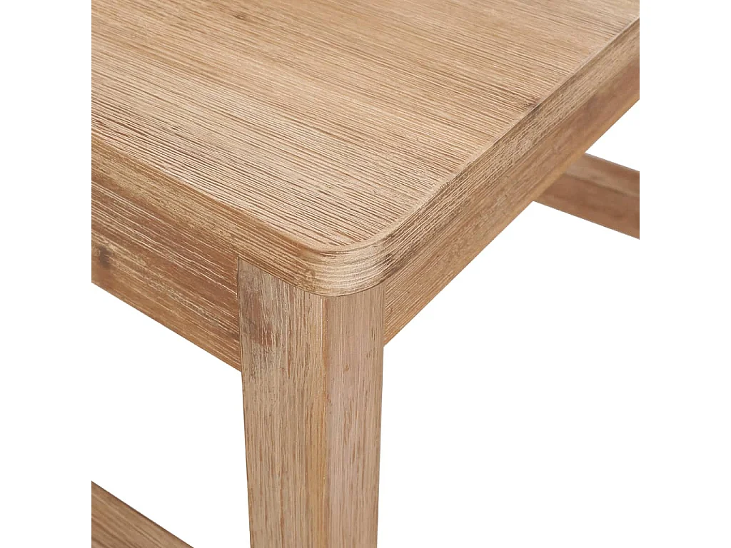 Chaise de cuisine bois massif naturel Koffia - Lot de 6