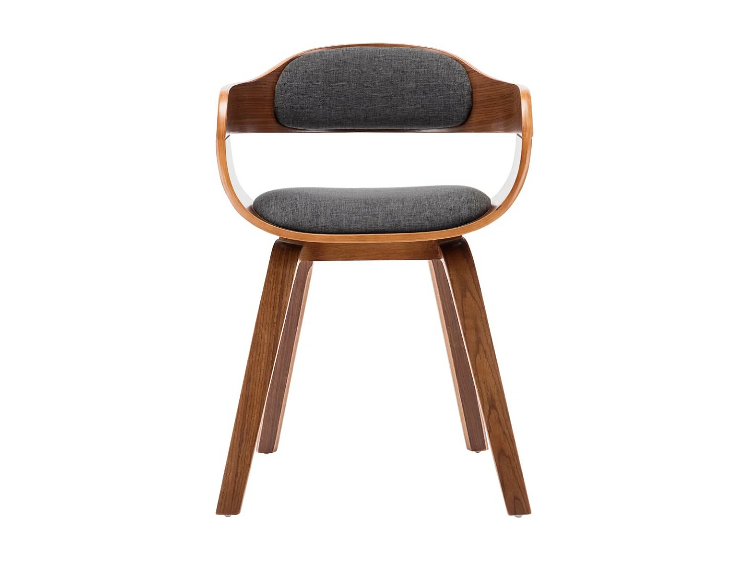 Chaise en bois Noyer Lizza - Confort et raffinement-Couleur Gris