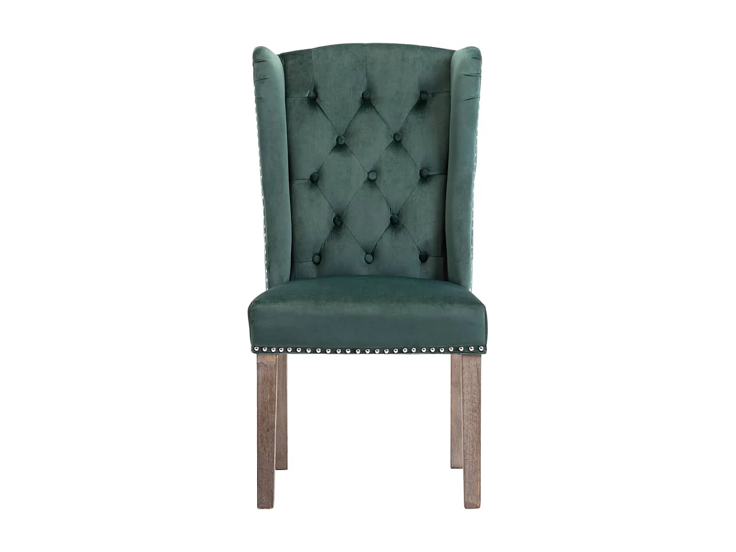 Eetkamerstoelen 2 st fluweel donkergroen