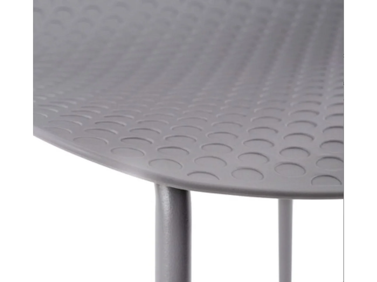 Chaise de cuisine Kandy - L'Alliance du métal et du polypropylène-Couleur Gris