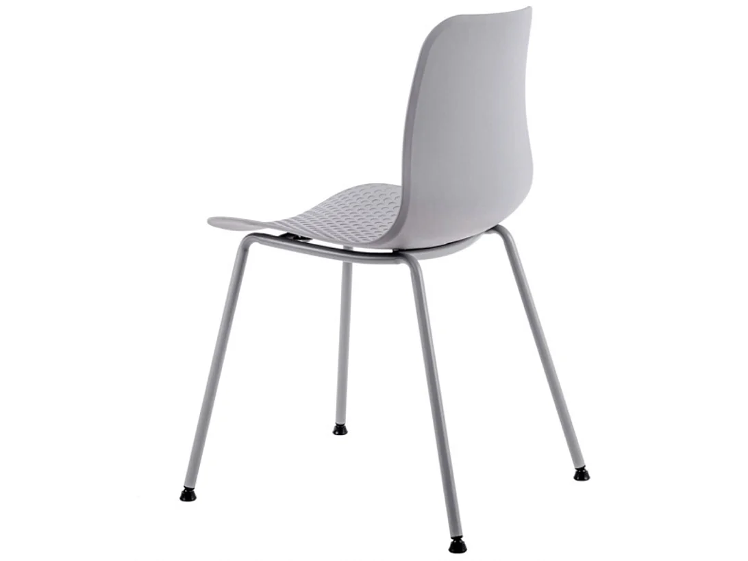 Chaise de cuisine Kandy - L'Alliance du métal et du polypropylène-Couleur Gris