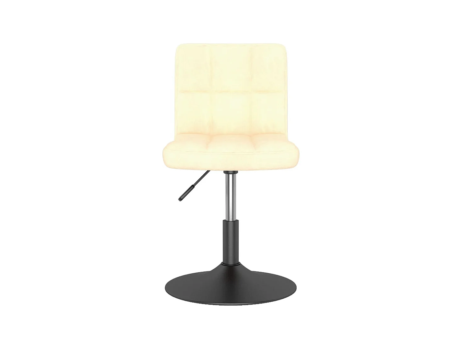 Chaises pivotantes de salle à manger 2 pcs Crème Velours 18