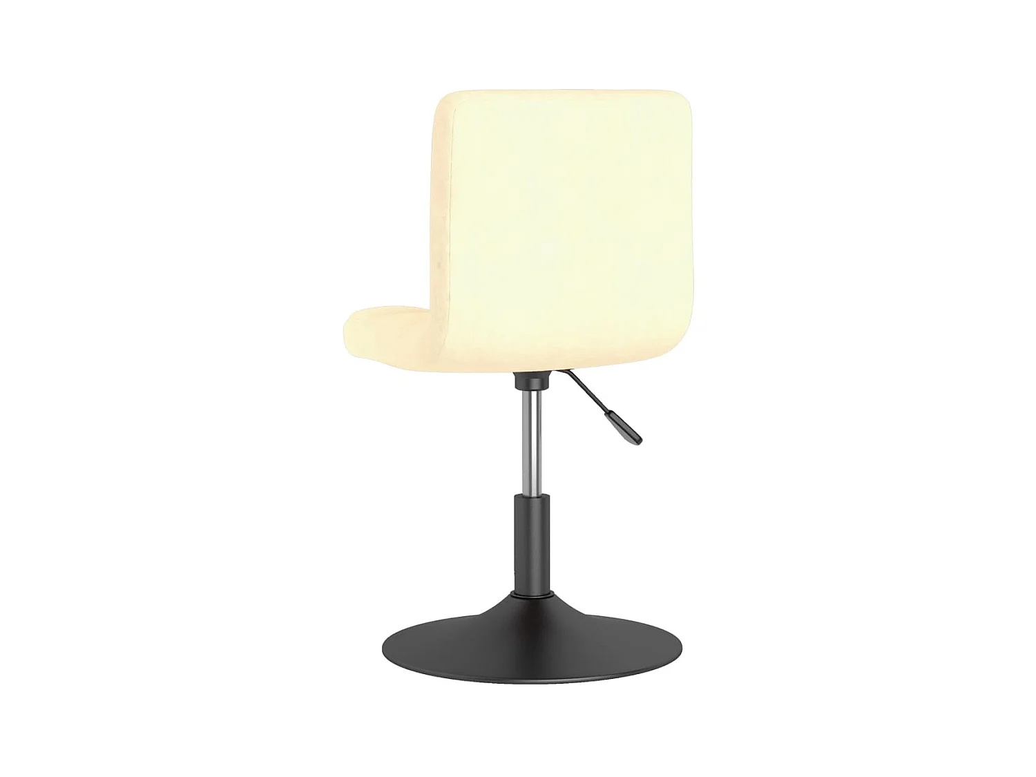 Chaises pivotantes de salle à manger 2 pcs Crème Velours 18