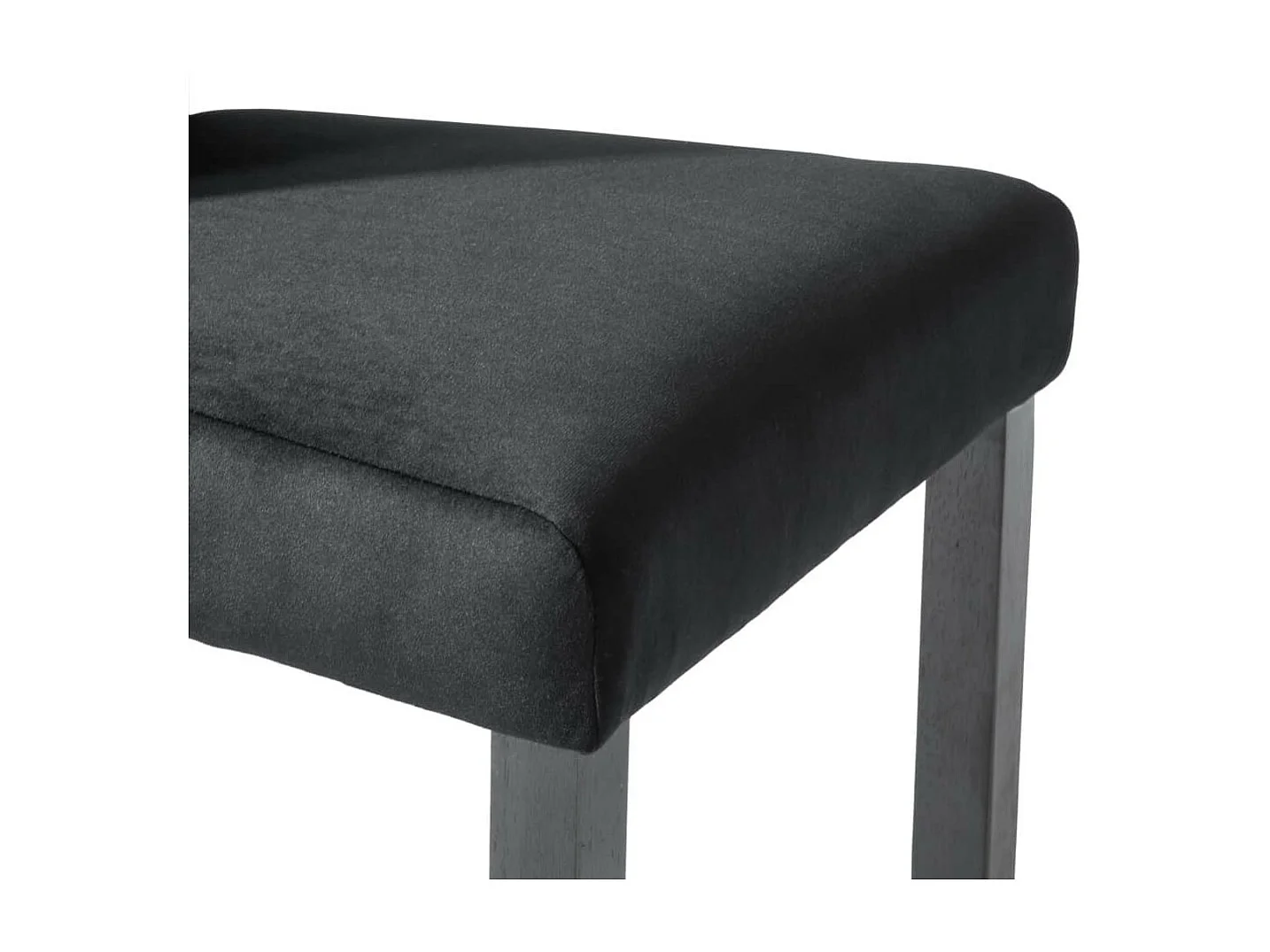 Chaises de salle à manger 6 pcs Noir Velours 6