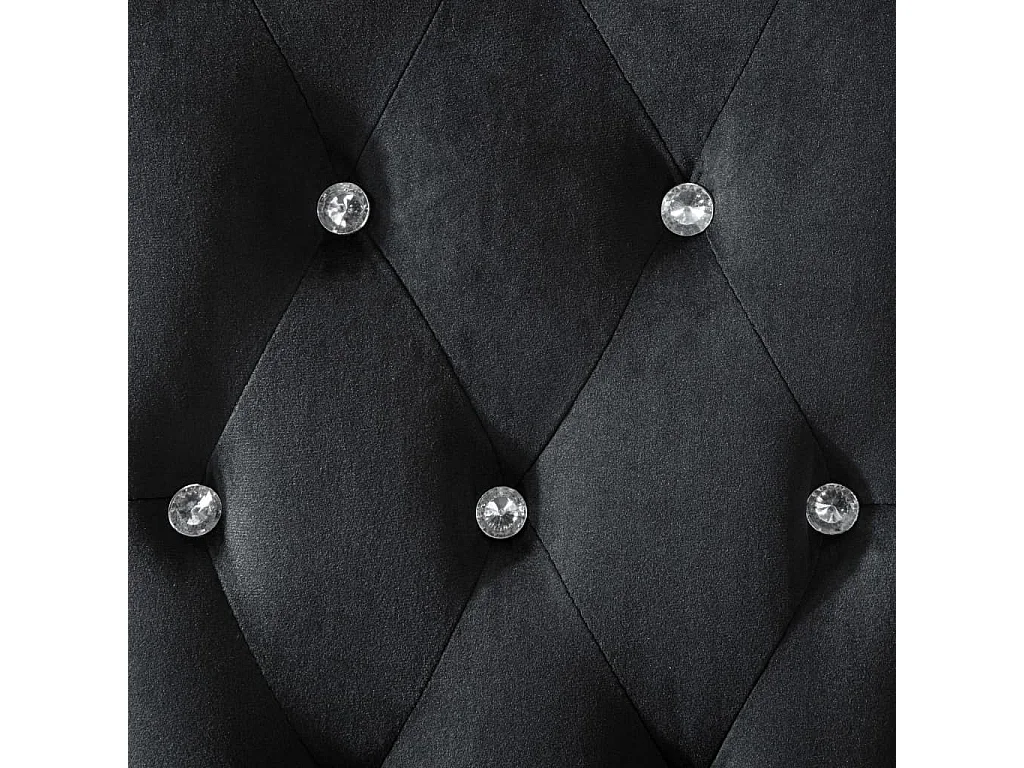 Chaises de salle à manger 6 pcs Noir Velours 6