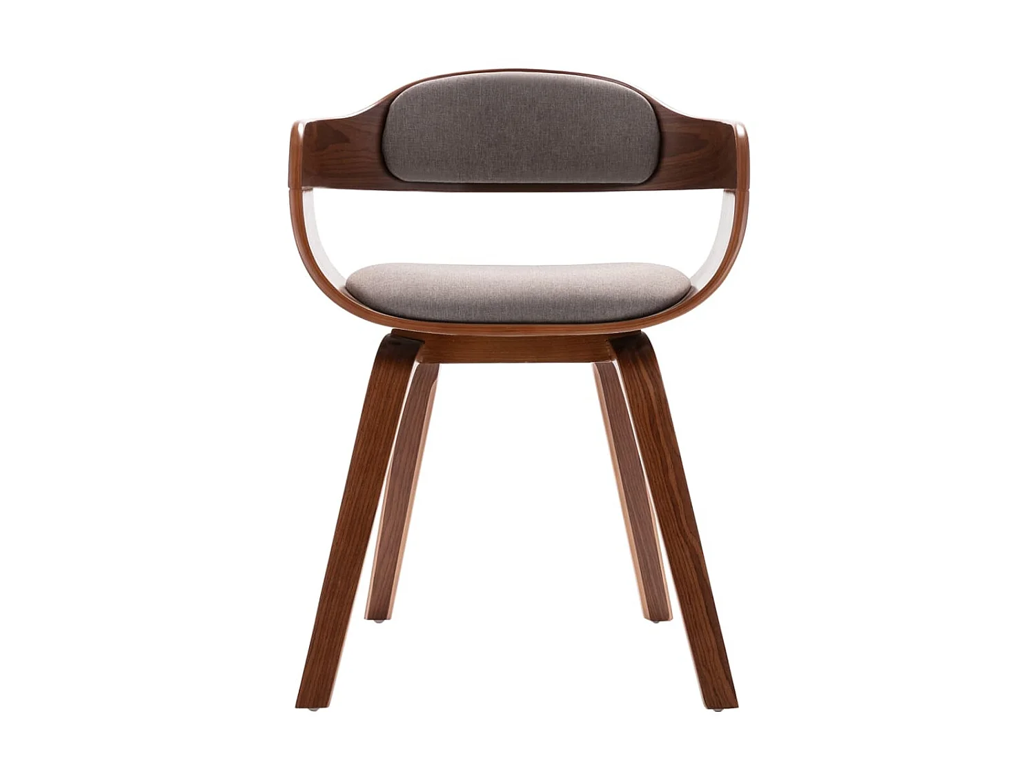 Chaise de salle à manger Taupe Bois courbé et similicuir