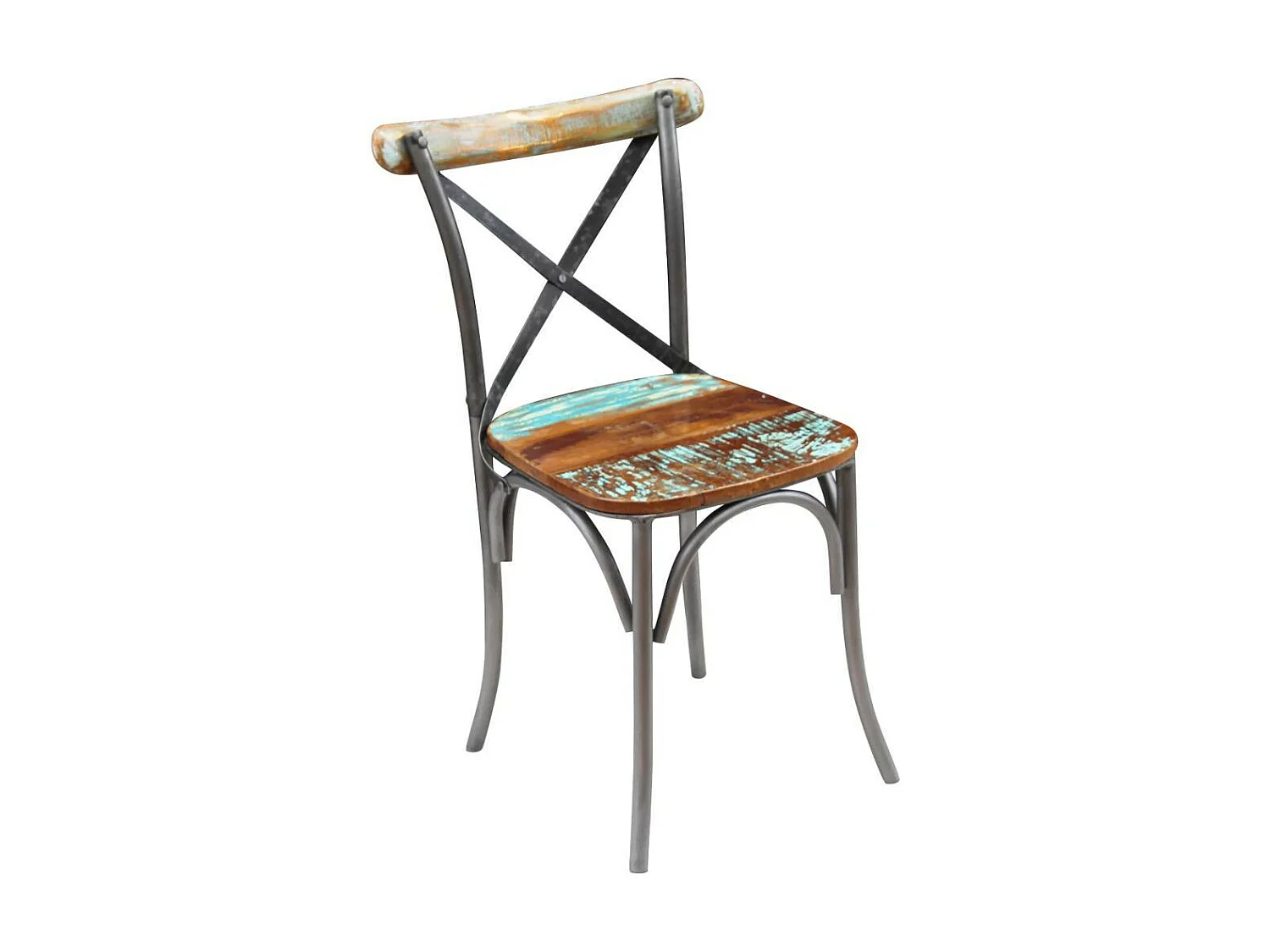 Chaises de salle à manger 2 pcs Bois de récupération solide