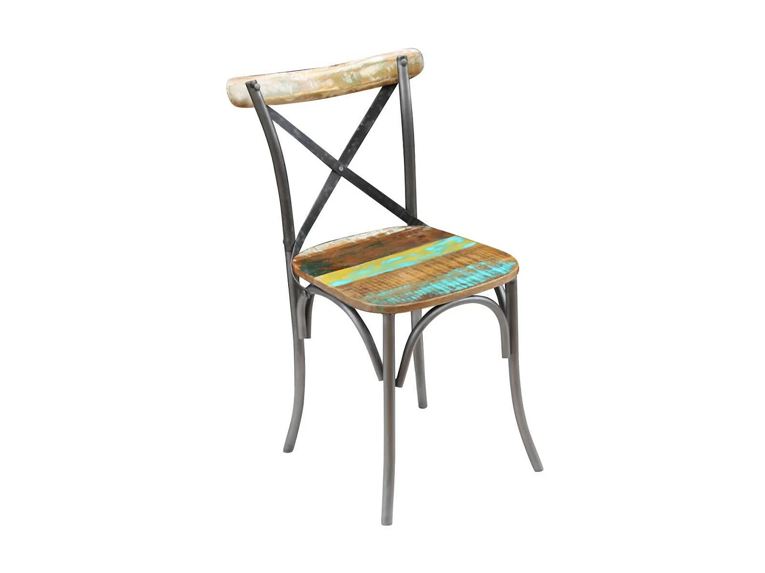 Chaises de salle à manger 2 pcs Bois de récupération solide