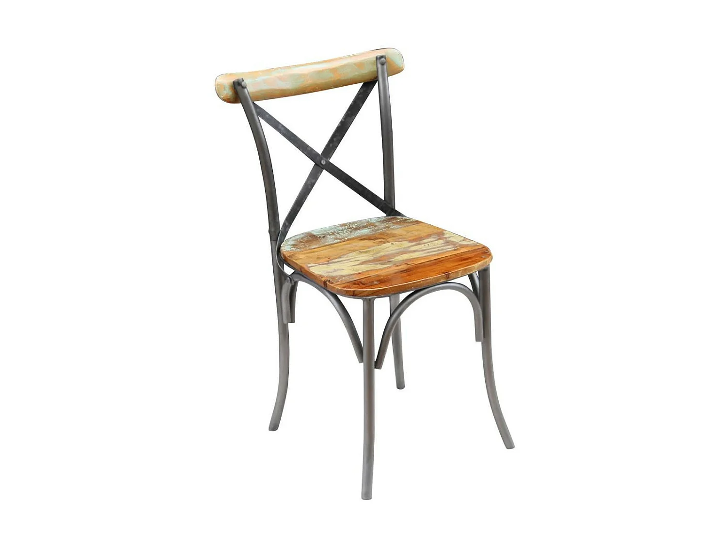 Chaises de salle à manger 2 pcs Bois de récupération solide