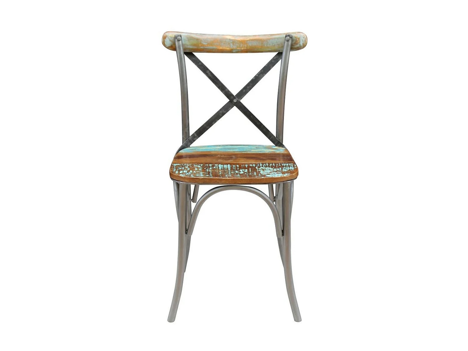 Chaises de salle à manger 2 pcs Bois de récupération solide