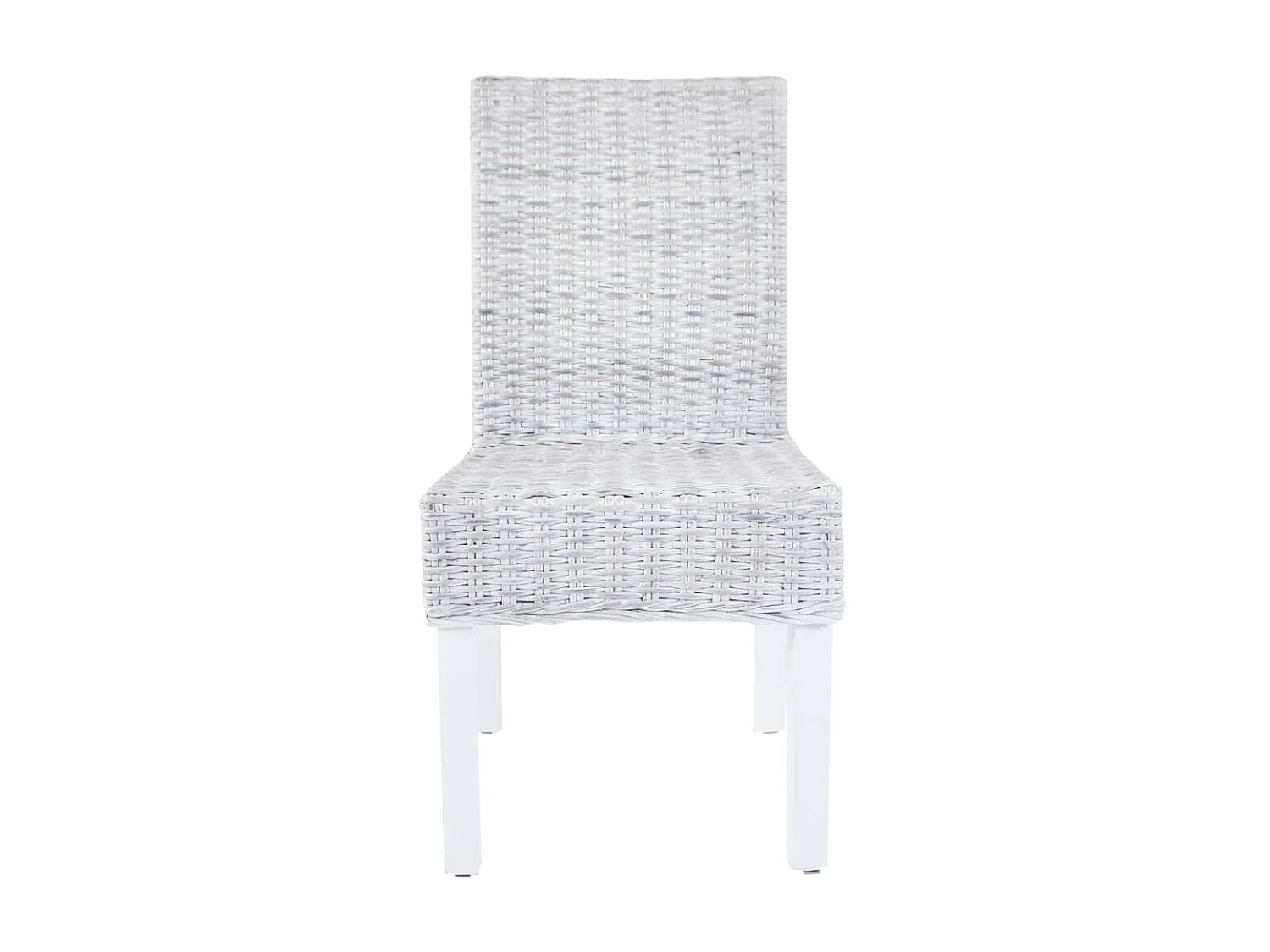 Chaises à dîner 4 pcs Gris Rotin Kubu et bois de manguier