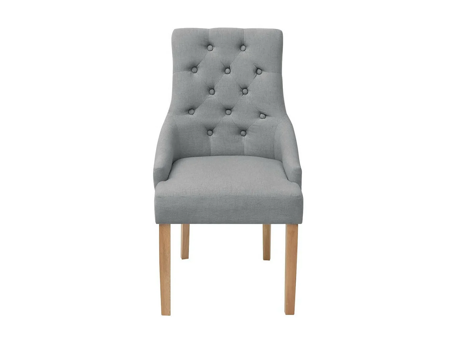 Chaises de salle à manger 6 pcs Gris clair Tissu 10