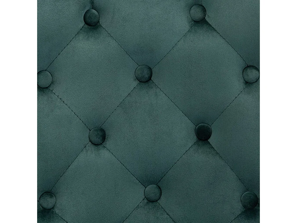 Chaises de salle à manger 2 pcs Vert foncé Velours Konfa