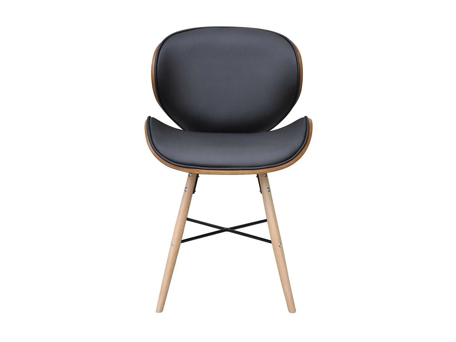 Chaises de salle à manger 6 pcs Similicuir et bois courbé