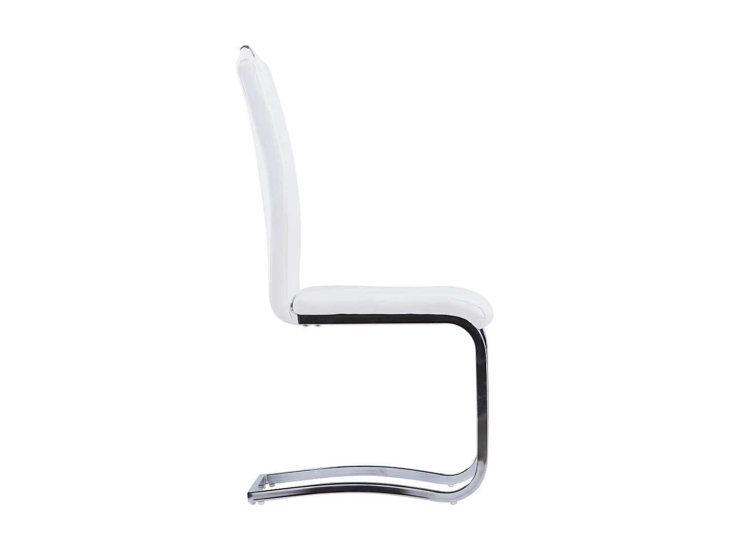 Eetkamerstoelen 6 st kunstleer wit