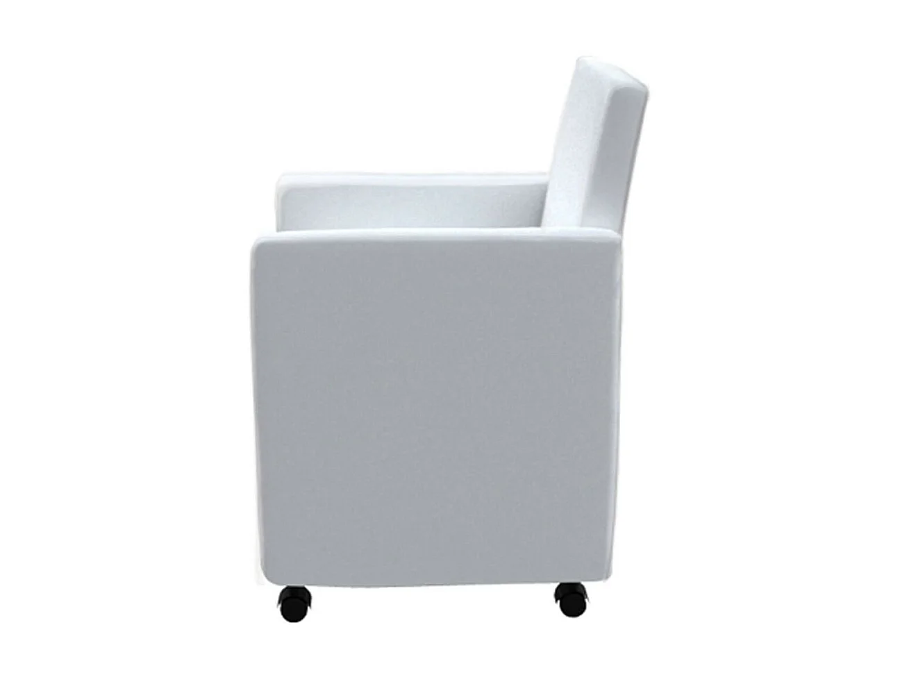 Chaises de salle à manger 6 pcs Blanc Similicuir 9
