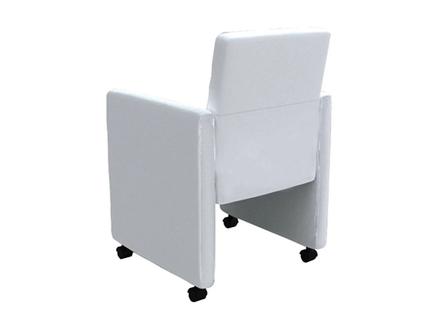 Chaises de salle à manger 6 pcs Blanc Similicuir 9