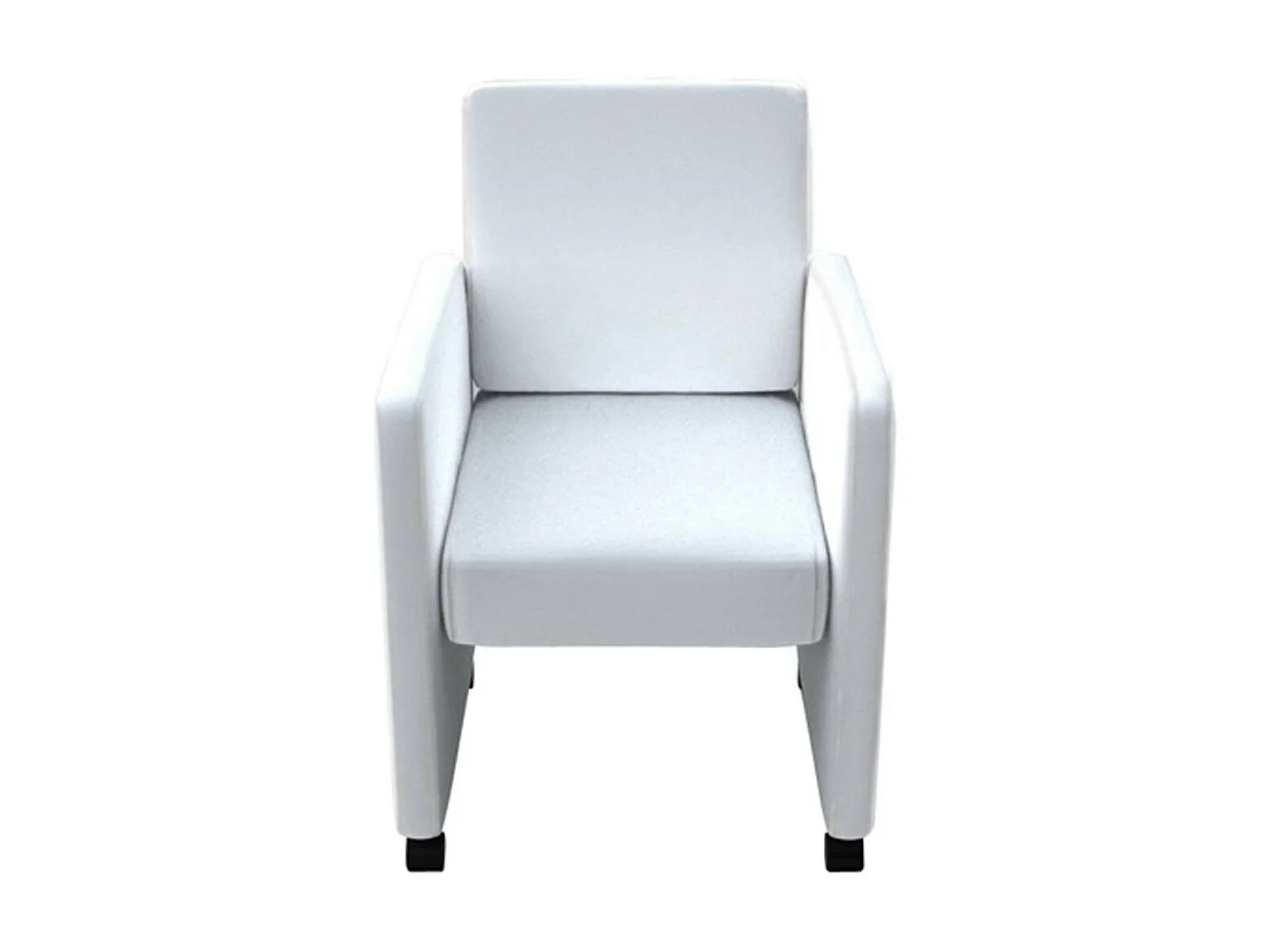 Chaises de salle à manger 6 pcs Blanc Similicuir 9