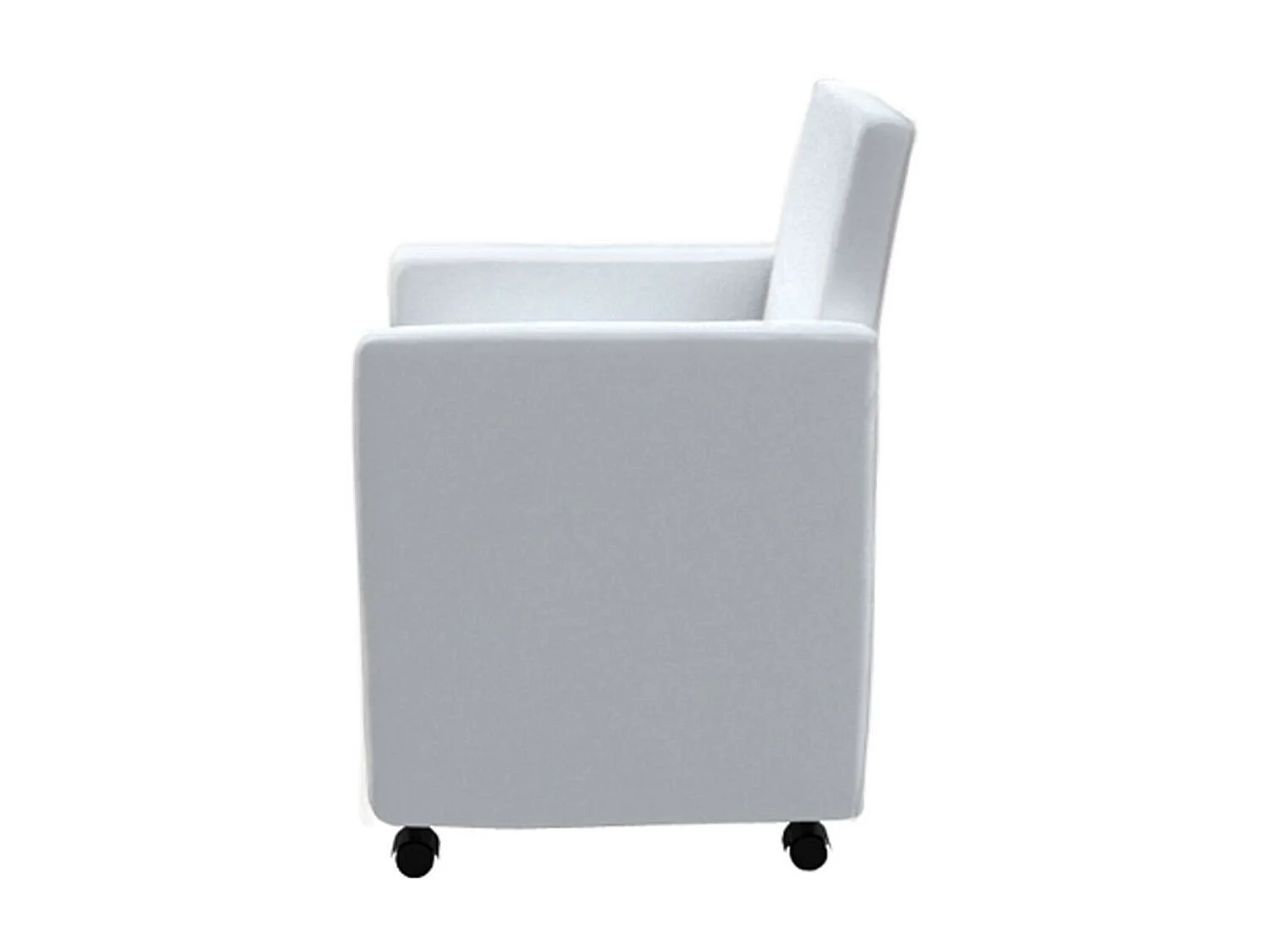 Chaises de salle à manger 6 pcs Blanc Similicuir 9