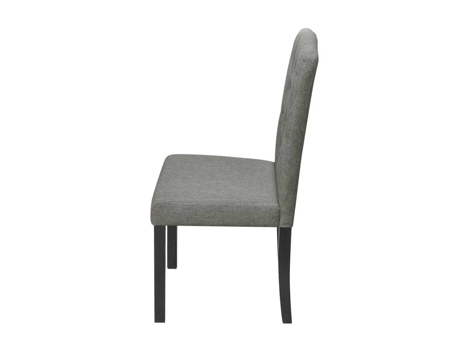 4 pcs Chaises de salle à manger Gris clair Tissu