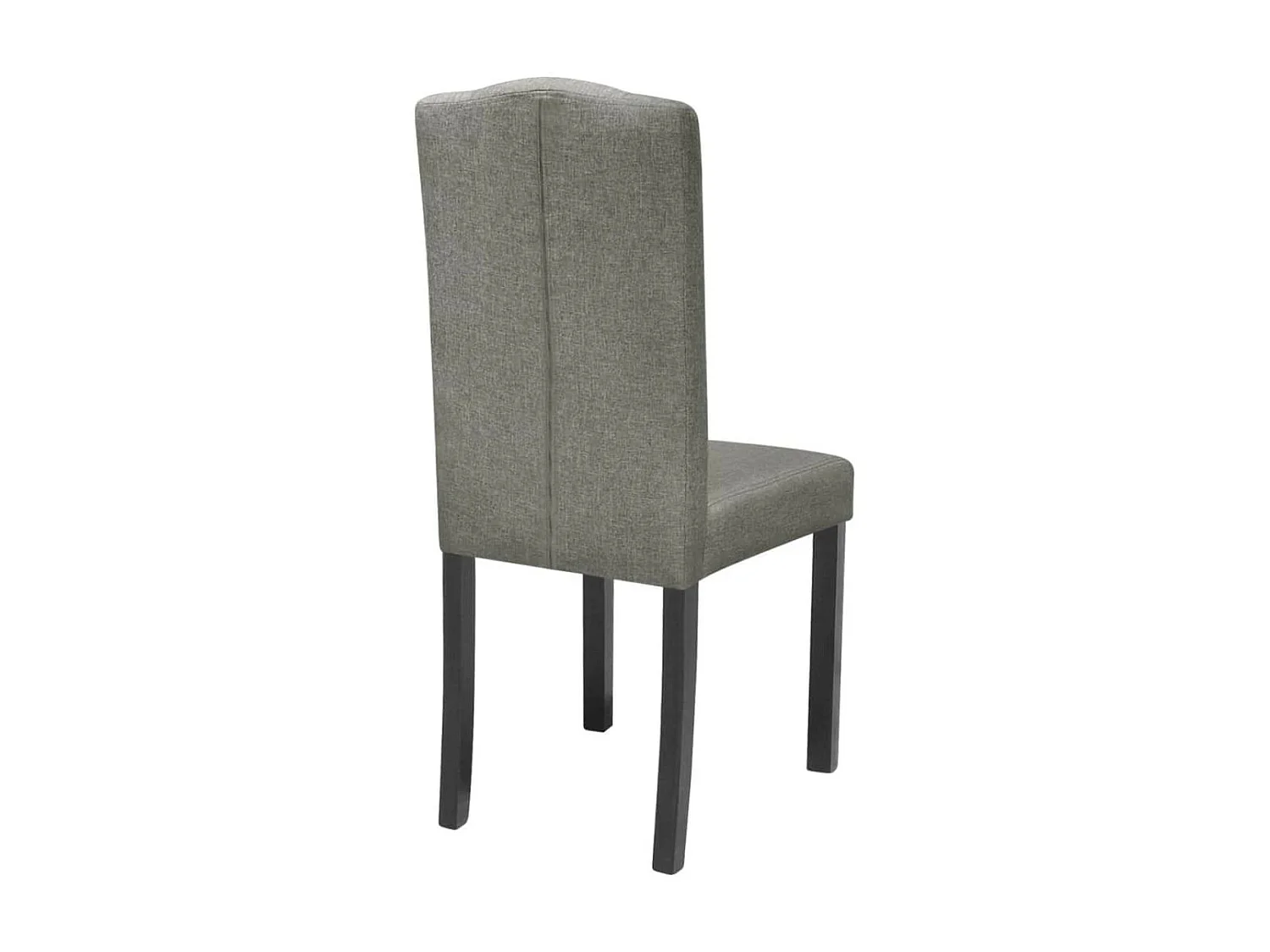 4 pcs Chaises de salle à manger Gris clair Tissu
