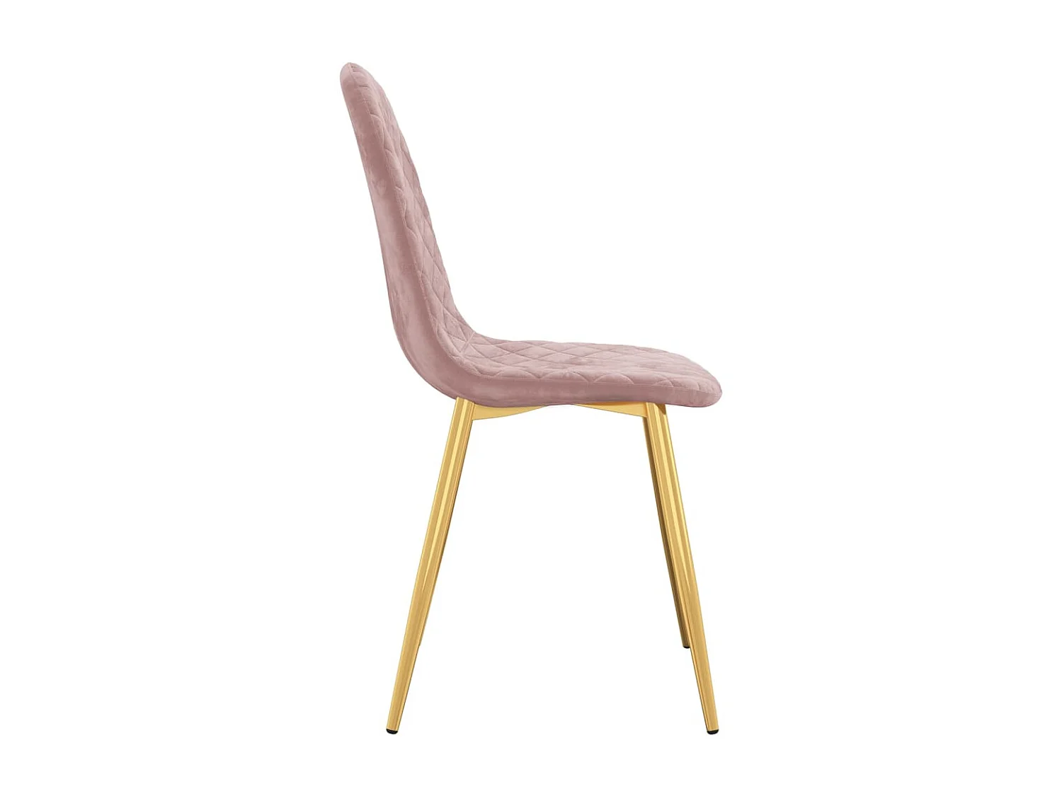 Chaises de salle à manger 4 pcs Rose Velours 12