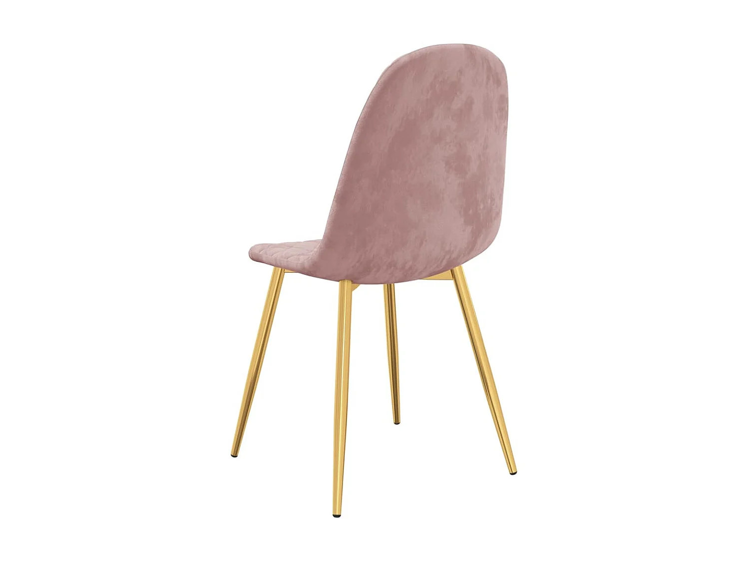 Chaises de salle à manger 4 pcs Rose Velours 12