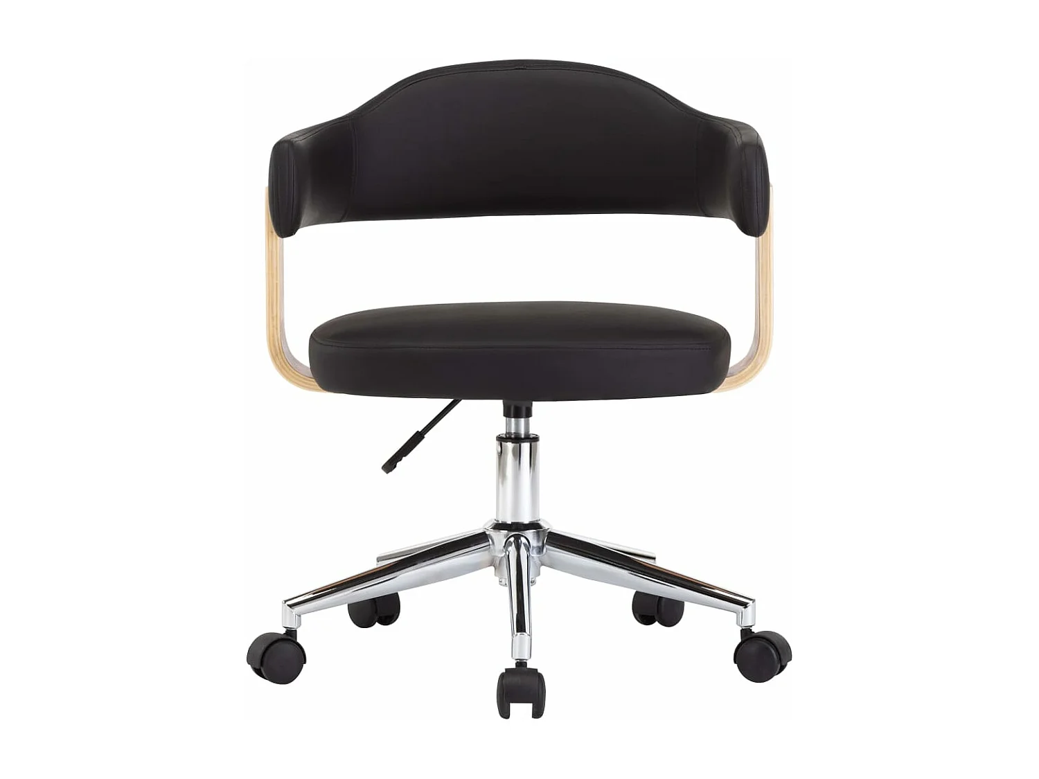 Chaises de salle à manger pivotantes 2 pcs Noir Similicuir 8