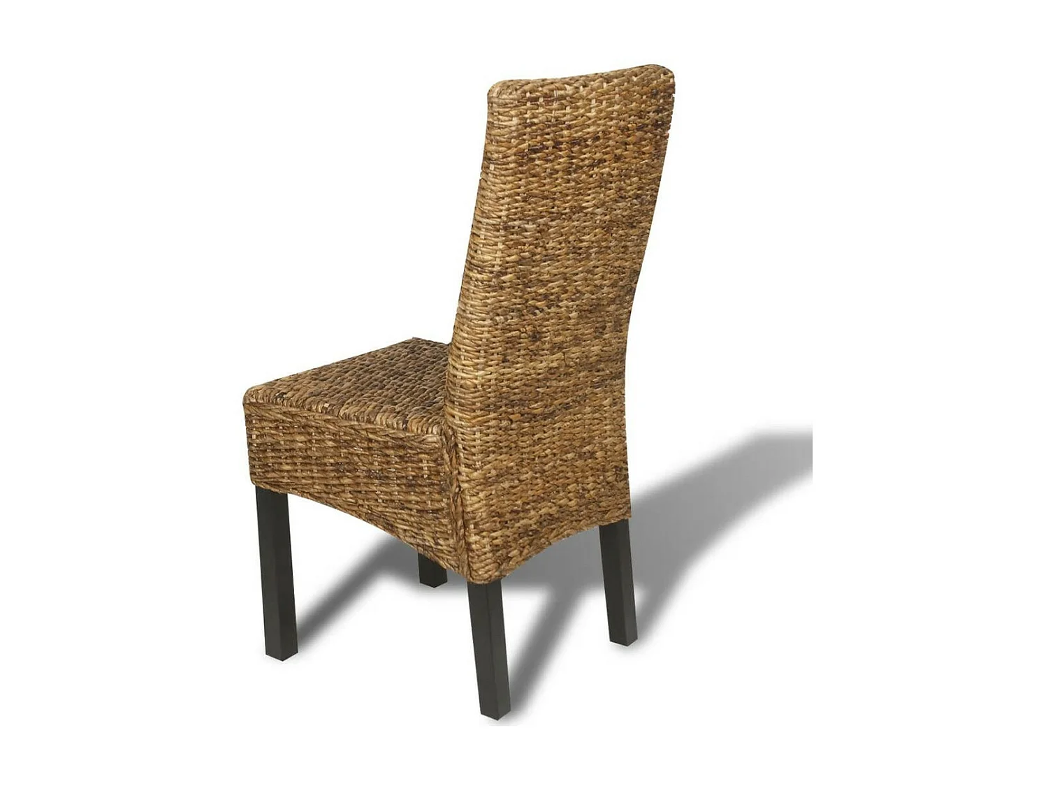 Chaises de salle à manger 6pcs Bois solide de manguier et abaca