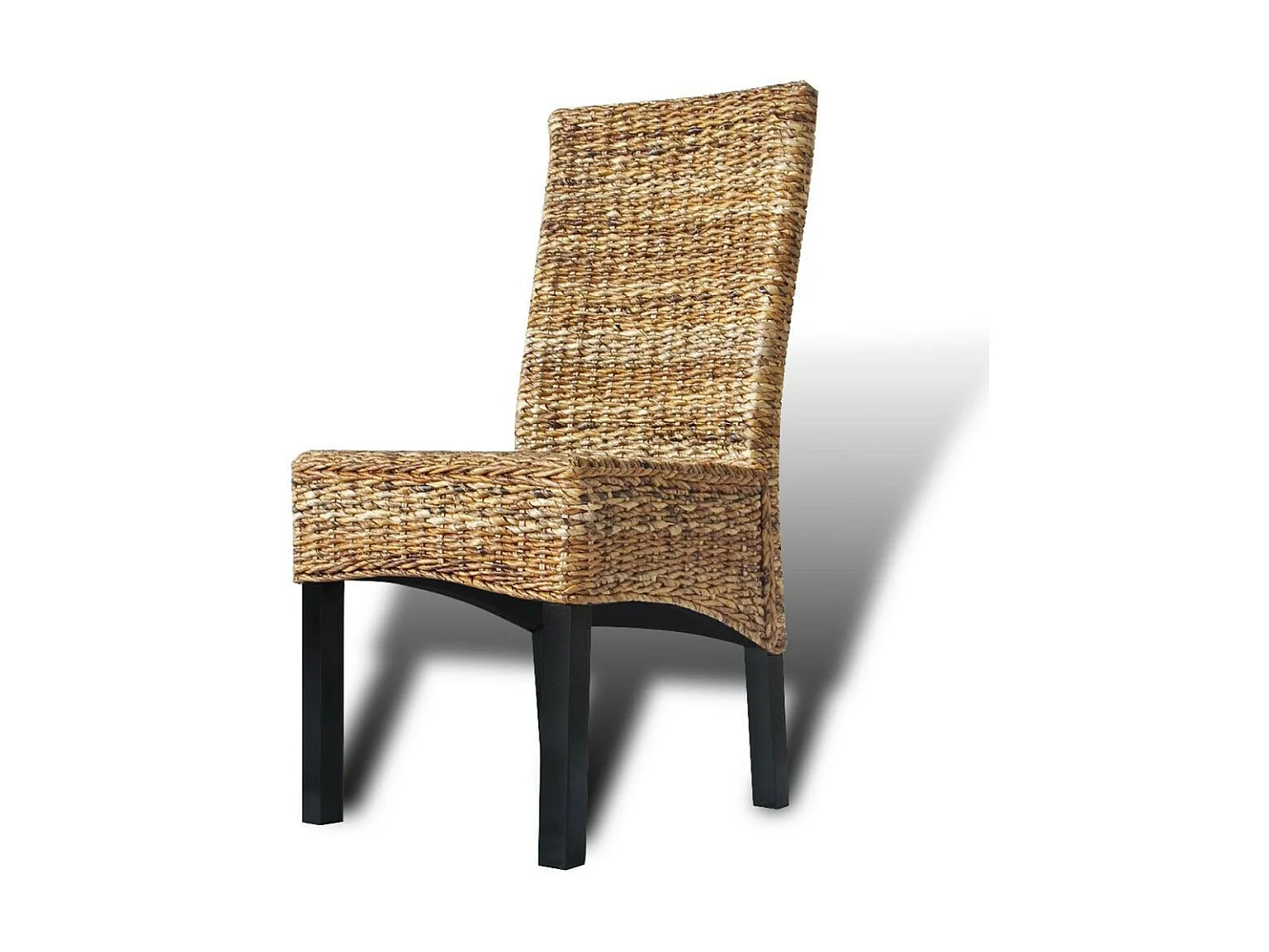 Chaises de salle à manger 6pcs Bois solide de manguier et abaca