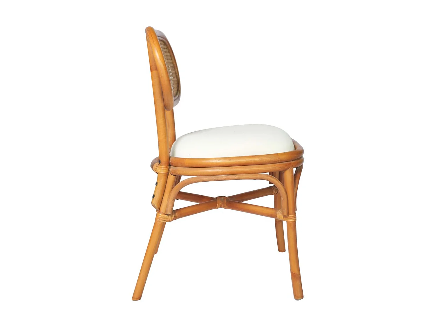 Chaises de salle à manger 4 pcs Marron clair Lin