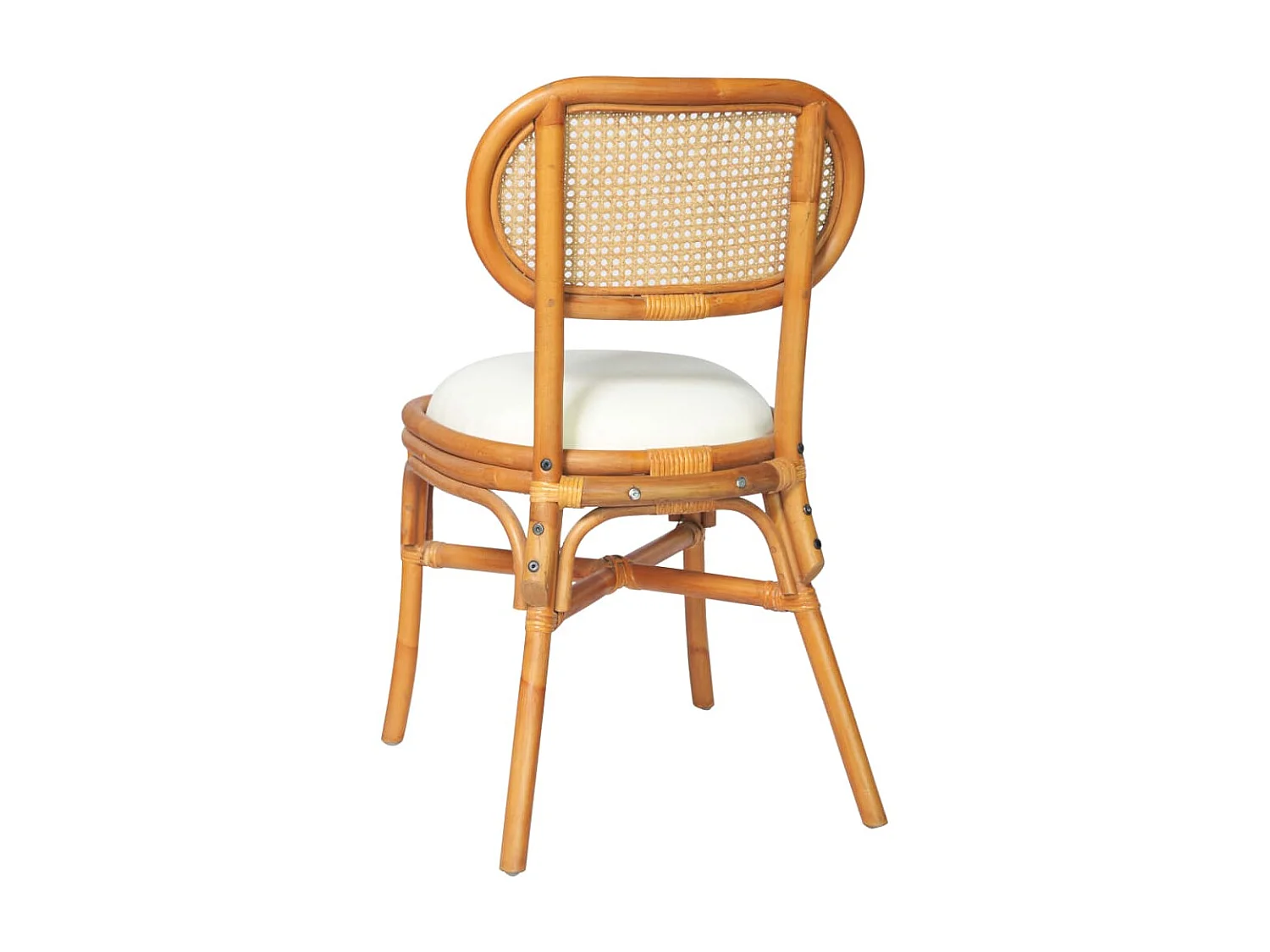 Chaises de salle à manger 4 pcs Marron clair Lin