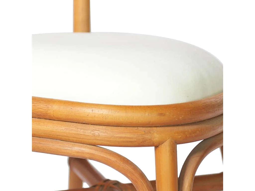 Chaises de salle à manger 4 pcs Marron clair Lin