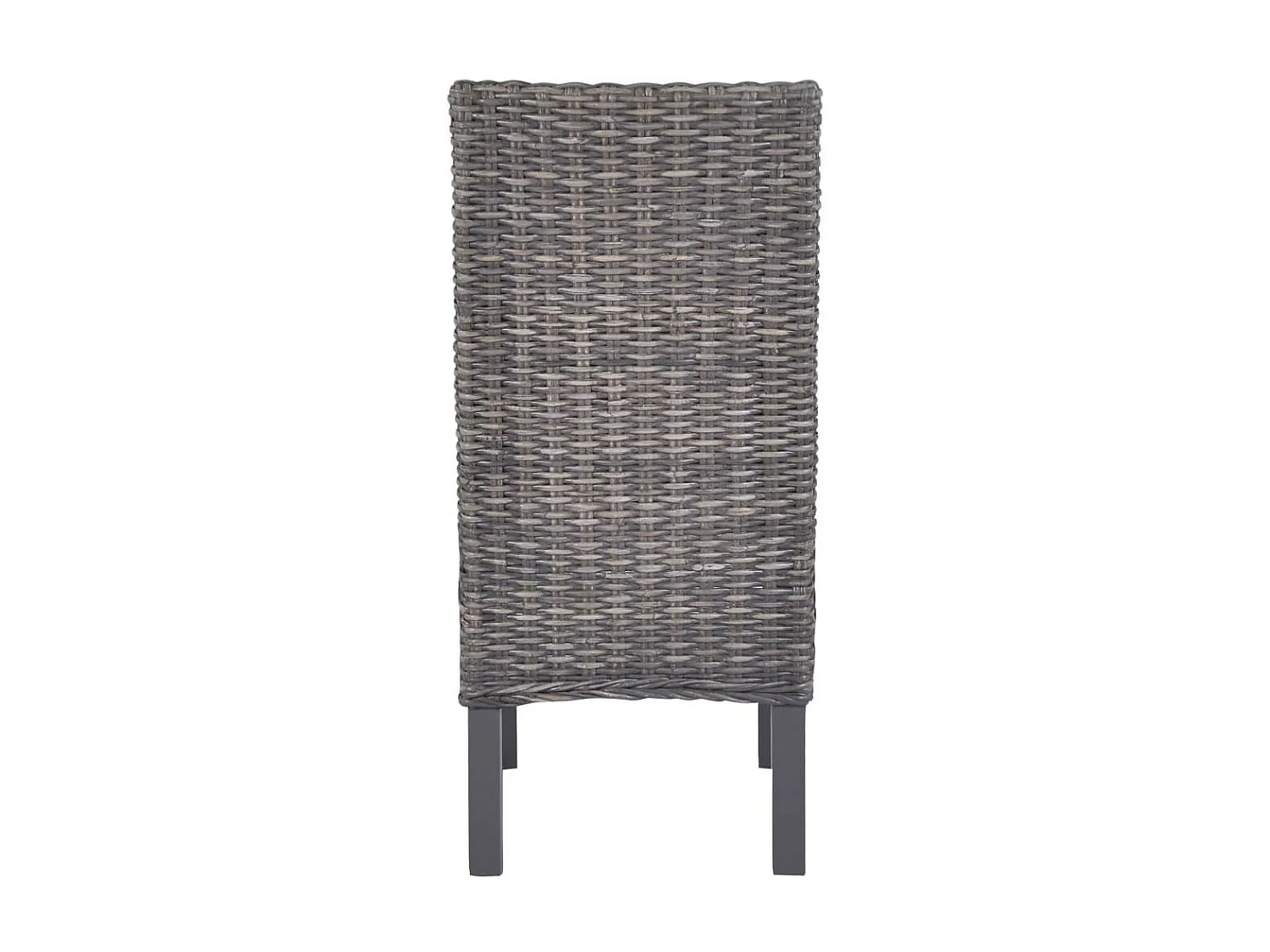 Chaises à dîner 4 pcs Marron Rotin Kubu et bois de manguier