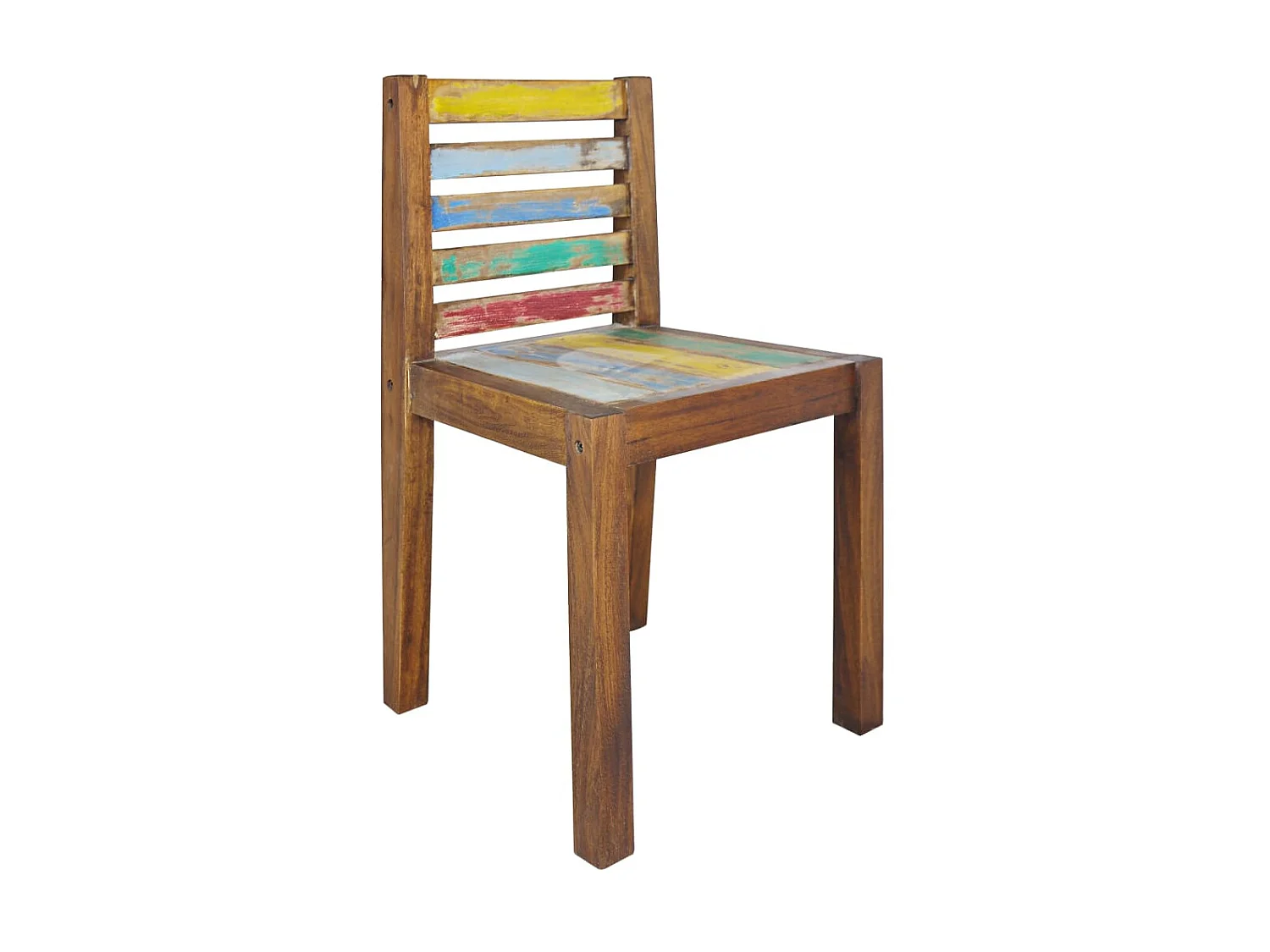 Chaises de salle à manger 4 pcs Bois de récupération solide