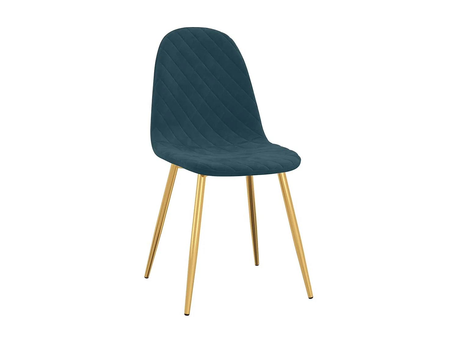 Chaises de salle à manger 6 pcs Bleu Velours 16