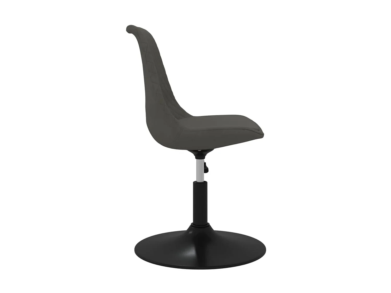 Eetkamerstoelen draaibaar 4 st fluweel donkergrijs