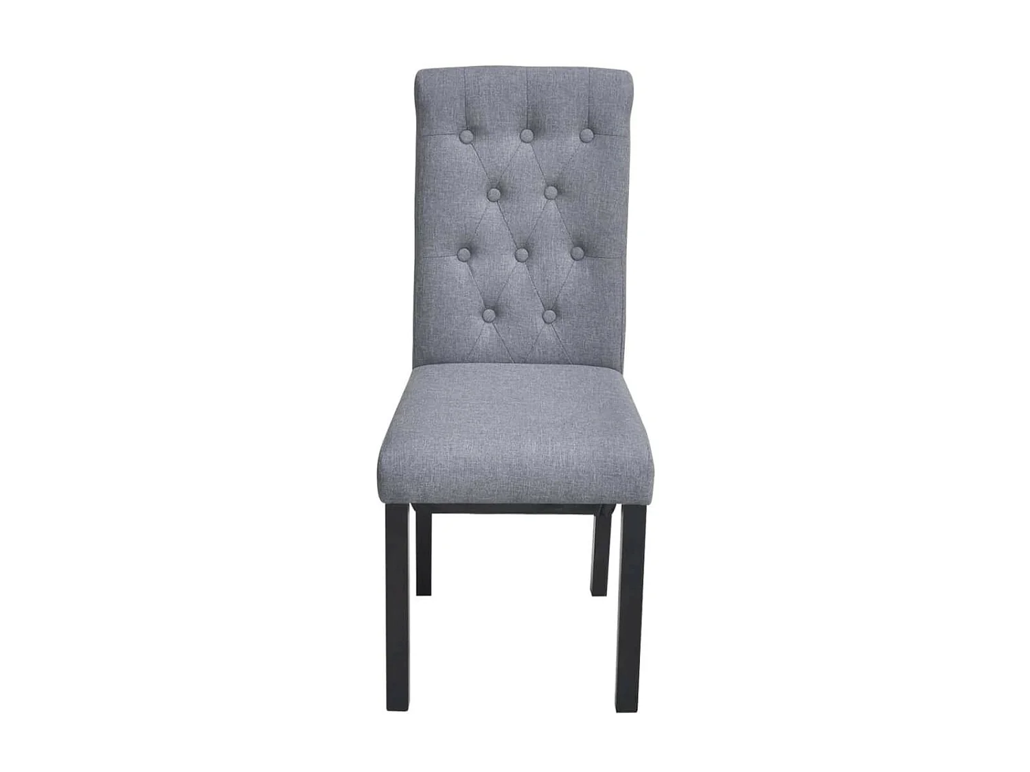 Chaises de salle à manger 6 pcs Gris clair Tissu 14