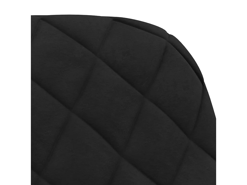 Chaises de salle à manger 2 pcs Noir Velours 6