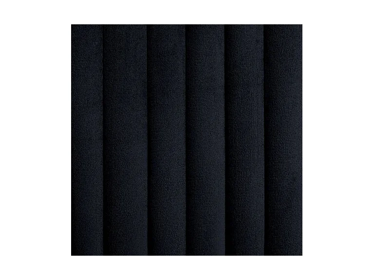 Lot de 2 chaises Mikee - Velours luxe avec pieds métal Noir-Couleur Noir