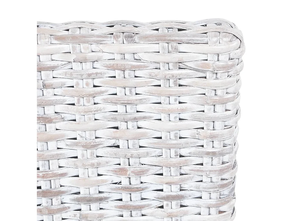 Chaises à dîner 6 pcs Gris Rotin Kubu et bois de manguier