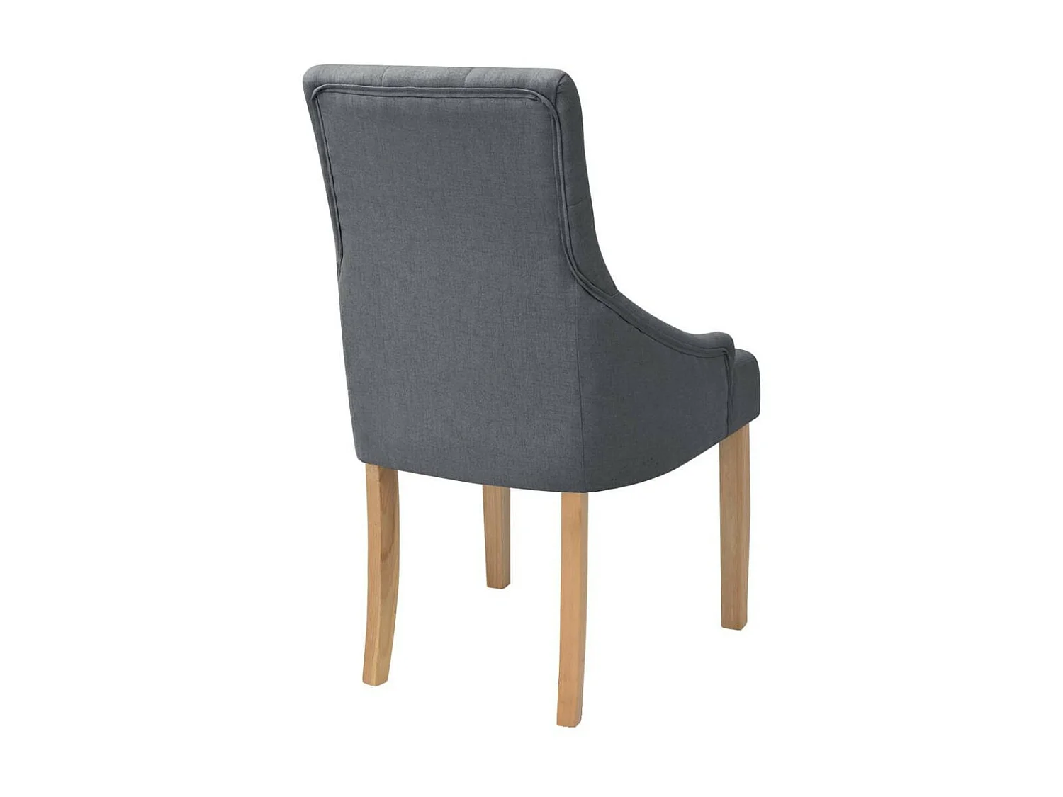 Chaises de salle à manger 4 pcs Gris foncé Tissu 11