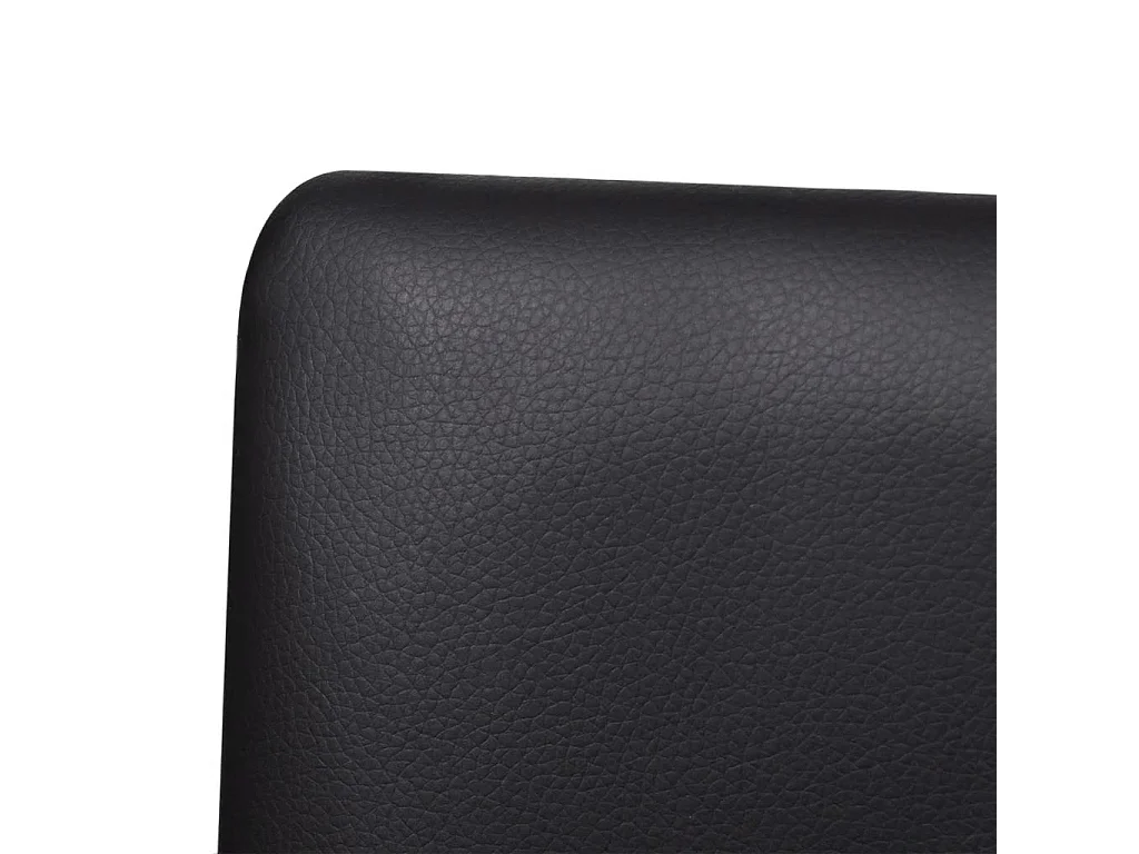 Chaises de salle à manger cantilever 4 pcs Noir Similicuir 4