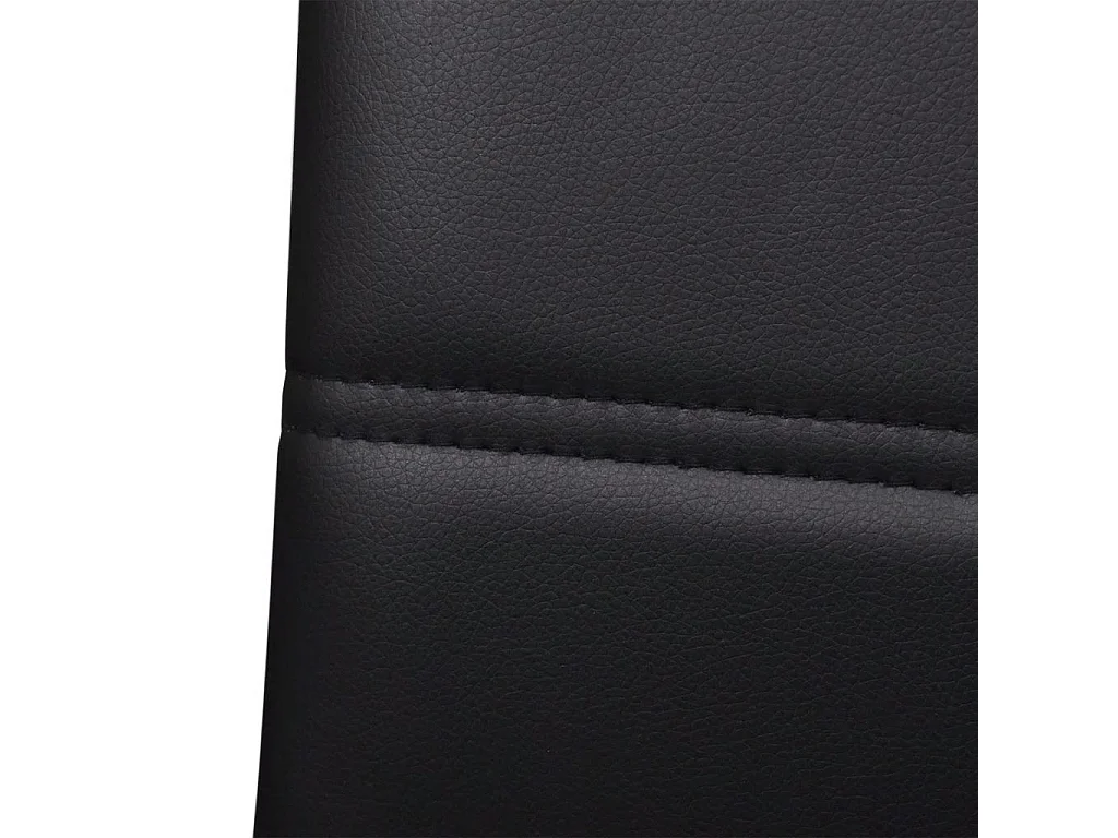 Chaises de salle à manger cantilever 4 pcs Noir Similicuir 4