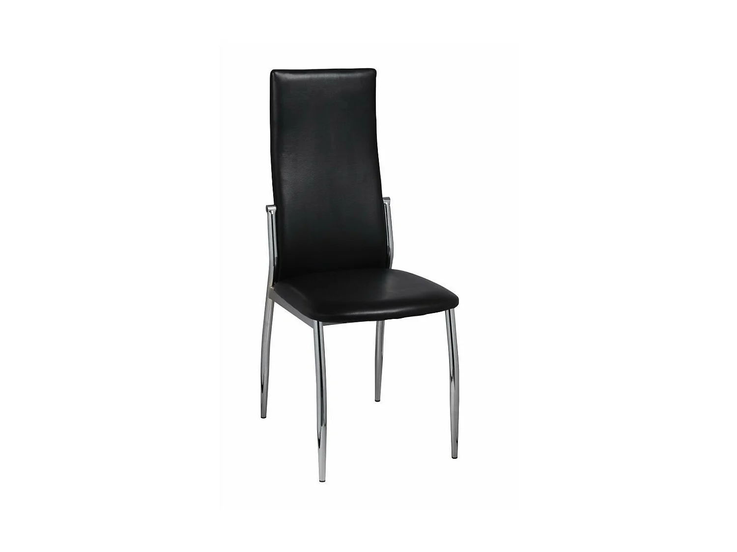 Chaises de salle à manger 4 pcs Noir Similicuir