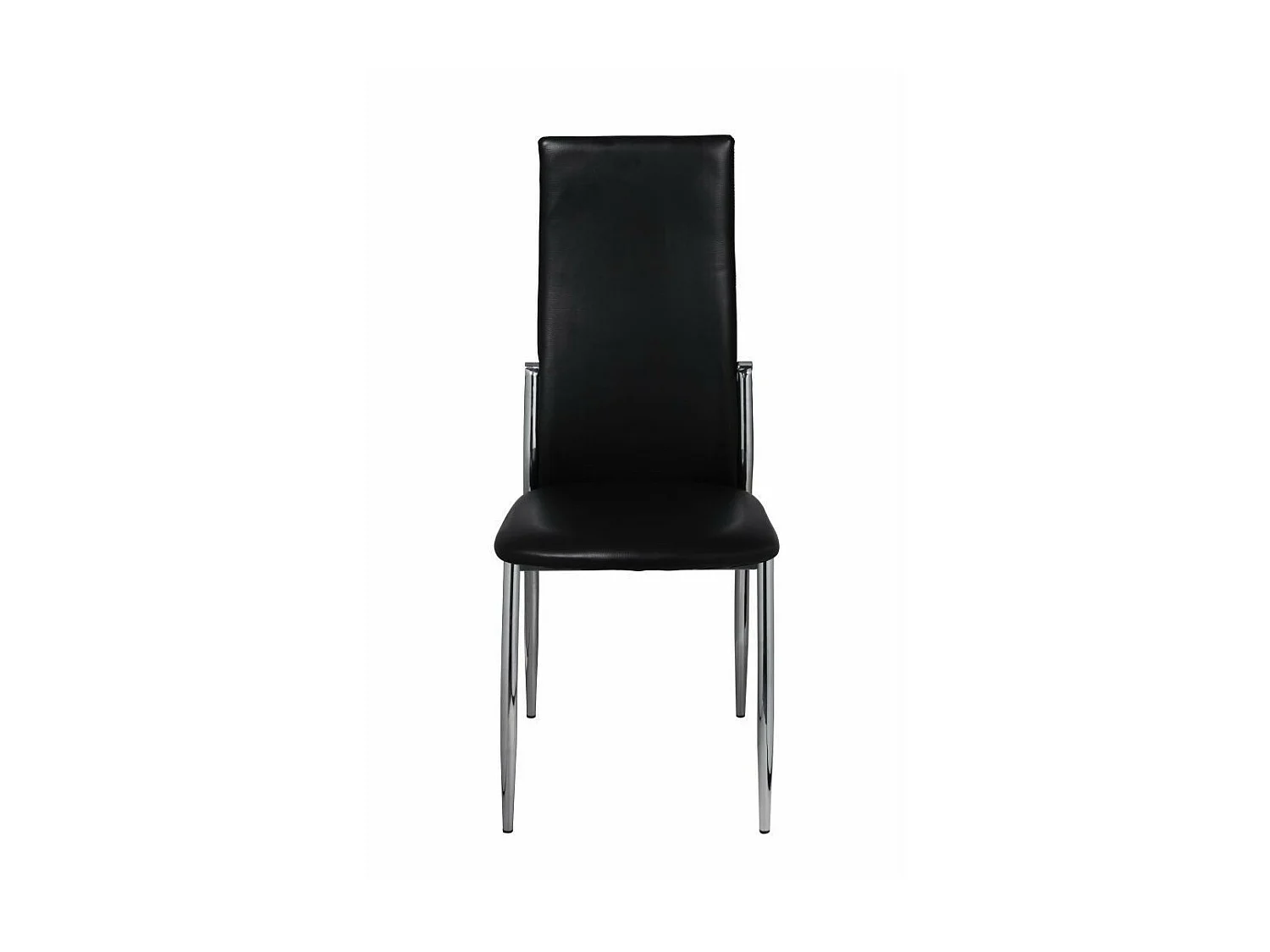 Chaises de salle à manger 4 pcs Noir Similicuir