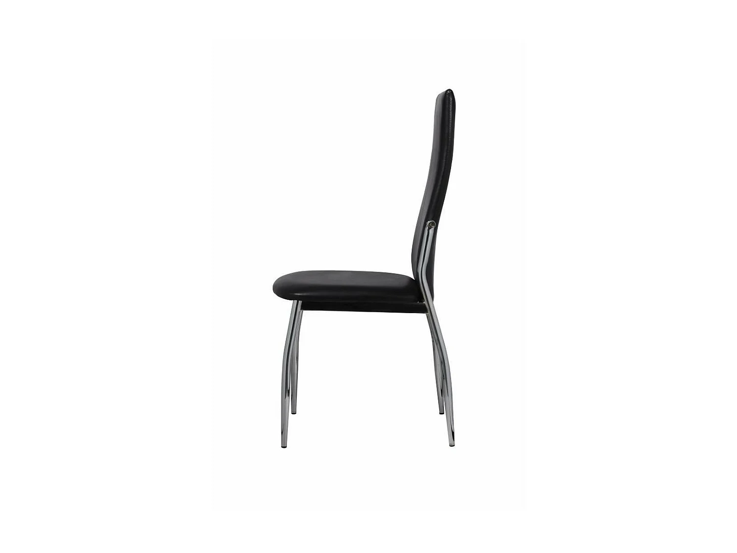 Chaises de salle à manger 4 pcs Noir Similicuir