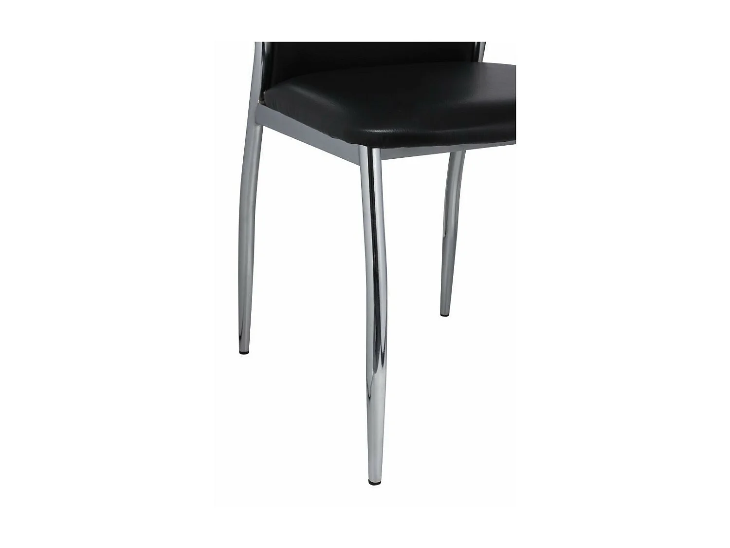 Chaises de salle à manger 4 pcs Noir Similicuir