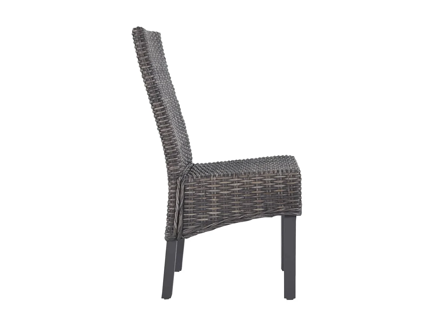 Chaises à dîner 6 pcs Marron Rotin Kubu et bois de manguier