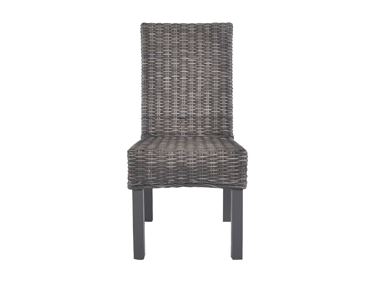 Chaises à dîner 6 pcs Marron Rotin Kubu et bois de manguier